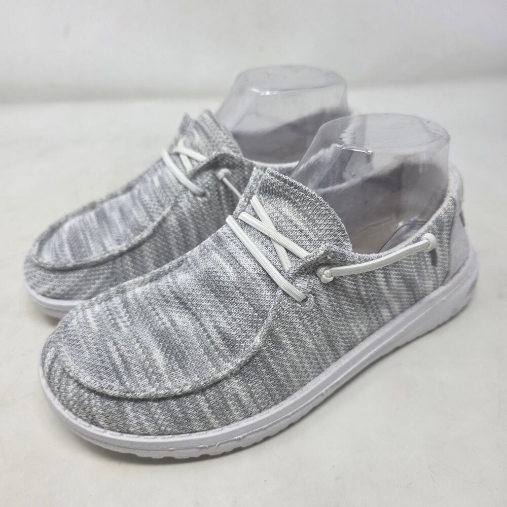 Hey Dude Wendy Sox Glacier Grey Slip On Shoes Women’s Size 6 Casual